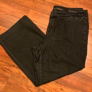 Avenue Black Denim Trouser Jean